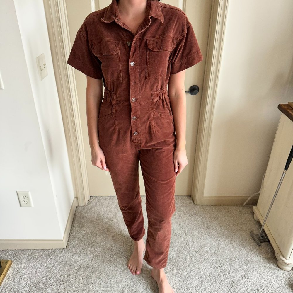 Free People Marci Cord Jumpsuit